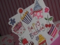 Rachel Ellen Glitter Doppelkarte Cupcakes