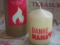 Kerzilein Kerze mit Spruch Danke Mama ♥