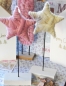 Mea-Living Sternaufsteller aus Wolle Rosa 35cm Xmas Deko