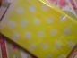 12 Papiertüten flach Gelb mit weißen Dots