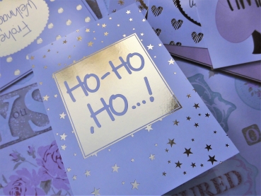 Mea Living Weihnachtskarte Postkarte Ho Ho Ho Gold