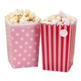 ♥ 8 Popcorn Tüten Treat Holders "Pink`n Mix"