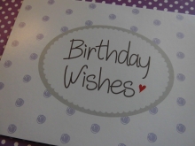 ♥ POSTKARTE -  Birthday Wishes♥