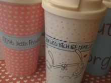 PP-COFFEE TO GO-Becher LASS DICH NIE MEHR LOS♥