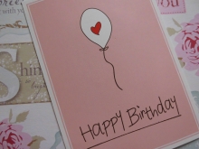 Mea Living Postkarte - Happy Birthday -Ballon