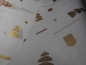 Seidenpapier Xmas Shapes Gold weiss 10er Set Geschenkpapier