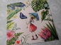 Nina Chen Glitter Postkarte Frau mit Schmetterlingen quadratisch