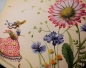Nina Chen Glitter Postkarte Frau mit Wiesenblumen quadratisch