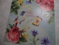 Nina Chen Glitter Postkarte Happy Birthday  Blüten und Herz quadratisch