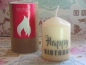 Kerzilein Kerze mit Spruch Happy Birthday