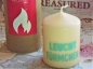 Kerzilein Kerze mit Spruch Leuchttürmchen türkis