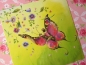 Nina Chen Glitter Postkarte Frau mit Schmetterling