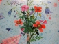 Mila Marquis Postkarte Elfe mit Blumen Happy Birthday