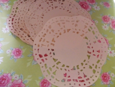 Miss Etoile Spitzenpapier Doilies Rose Ø 14cm