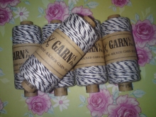 Bakers Twine Garn Schwarz 45m