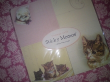 ♥ Sticky Notes"VINTAGE CATS"Geschenkset