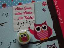 ♥ Button SET OWLS