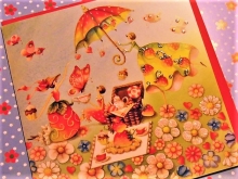 Nina Chen Glitter Doppelkarte Picknick
