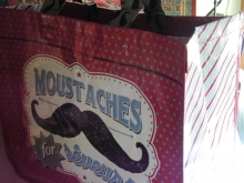 Natives RetroTasche Einkaufstasche Moustache
