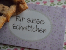 ♥ Frühstücksbrettchen `Für süße Schnittchen´.. Melamin