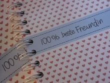 Mea Living Notiz Buch 100% beste Freundin A6 Geschenkbuch