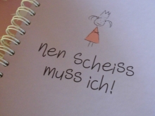 Mea-Living A5 Notizbuch nen Scheiss muss ich Notizbuch