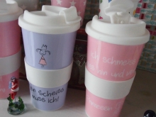 ♥ PP-COFFEE TO GO-Becher verschiedene Designs♥