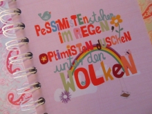 A5 Notiz Buch "Pessimisten stehen ..."