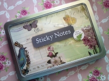 Cavallini Sticky Notes "Flora & Fauna" in Geschenkbox