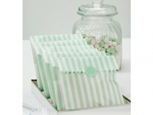 Talking Table Papiertüten Set beschichtet Candy Bags Mint