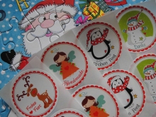 Etiketten Weihnachtsaufkleber Christmas Sticker 20St