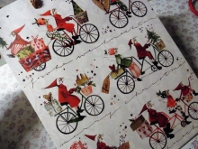 Silke Leffler Geschenktüte Weihnachtsfahrrad