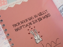 ♥ A6 Notiz Buch MACH DOCH WAS DU WILLST.