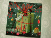 Mila Marquis Postkarte Weihnachtsgeschenk quadratisch