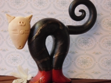 Seyko Keramik Kätzchen Mimmi handgefertigt Art Galerie
