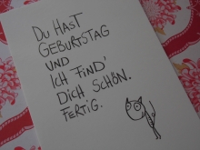 eDITION gUTE gEISTER Postkarte  Schöner Geburtstag Spruchkarte