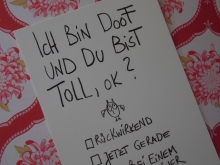 eDITION GUTE gEISTER POSTKARTE Doof und toll