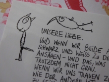 eDITION GUTE GEISTER Postkarte ♥ Unsere Liebe Karte