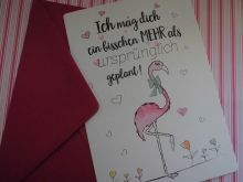 Wiebke Wichmann A5 Postkarte Ich mag dich ... Print