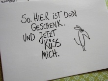 eDITION GUTE gEISTER Postkarte Küss mich