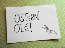 eDITION GUTE gEISTER Postkarte Ostern Olé!