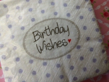 Mea-Living Servietten Birthday Wishes 20er Set