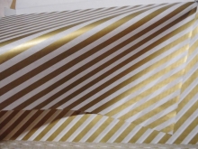 Seidenpapier Streifen Gold 10er Set Geschenkpapier