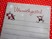 Wunschzettel Block Weihnachtsmann 25er Set