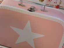 Spielzeugkoffer Aufbewahrung Stern Koffer Rose Star