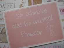 ♥ POSTKARTE - ich schmeiss alles hin ..