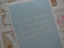 ♥ POSTKARTE - ..Fantasien mit Zwei Männern...