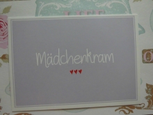 ♥ POSTKARTE -  Mädchenkram ♥