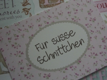 ♥ POSTKARTE - Für süße Schnittchen ♥