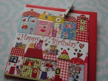 Carola Pabst Doppelkarte "Happy Birthday" Mini